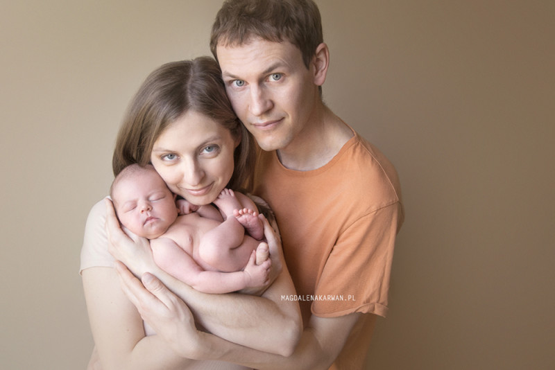 sesja noworodkowa Gliwice zdjęcia rodzinne