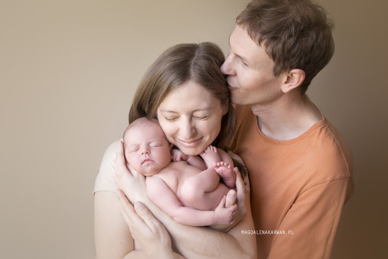 sesja noworodkowa Gliwice zdjęcia rodzinne